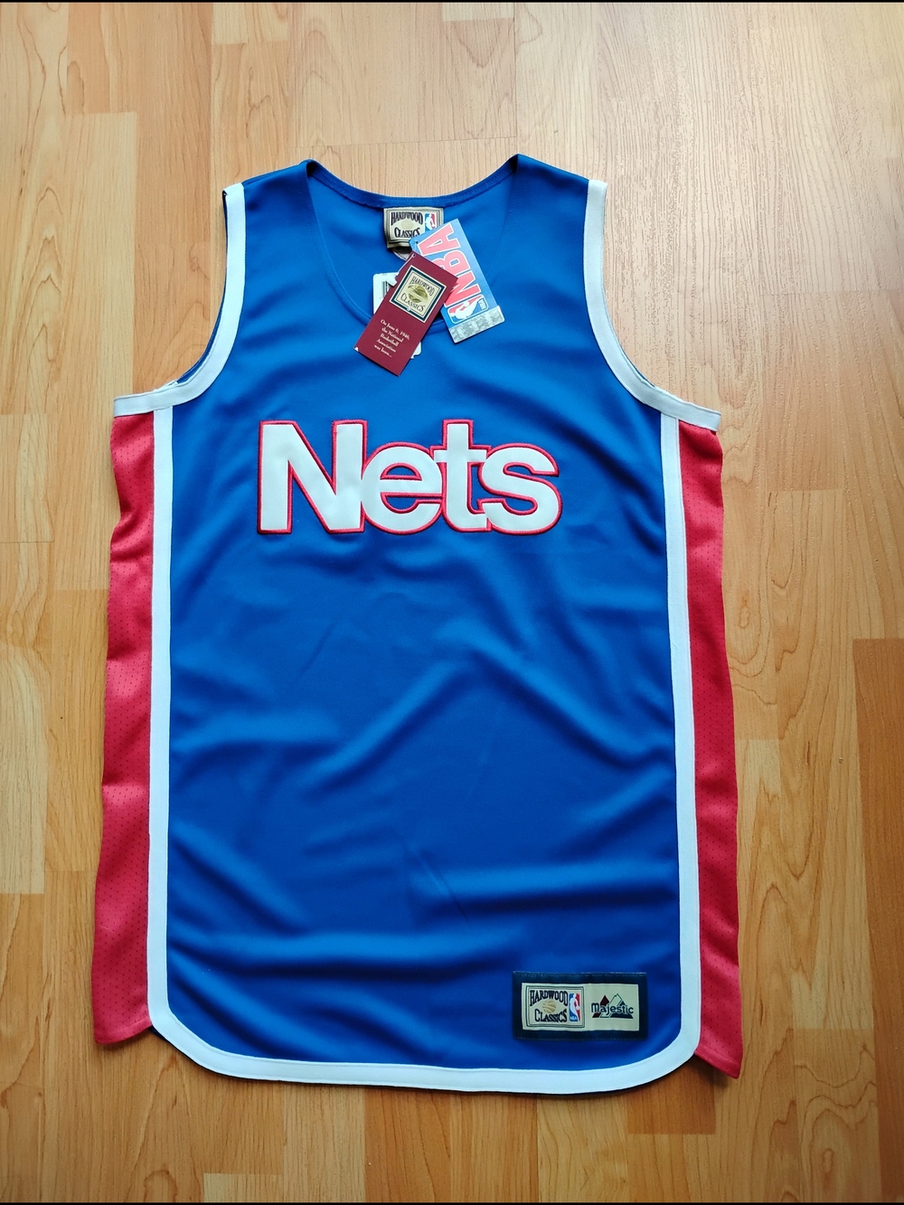 Hardwood Classics Brooklyn Nets Kids Blue Jersey Tank Size Youth XL